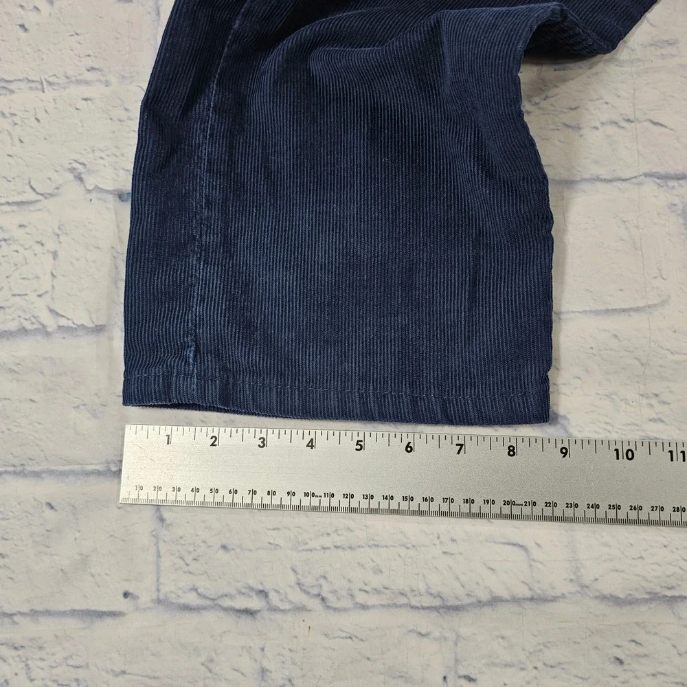 Levis 514 Corduroy Pants MENS 36x32 Navy Blue Straight Leg 5-Pocket Stretch